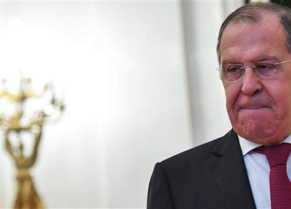 Russian Foreign Minister Sergei Lavrov attends a meeting with his Finnish counterpart (not pictured) in the capital Moscow on February 12, 2019. (Photo by AFP)