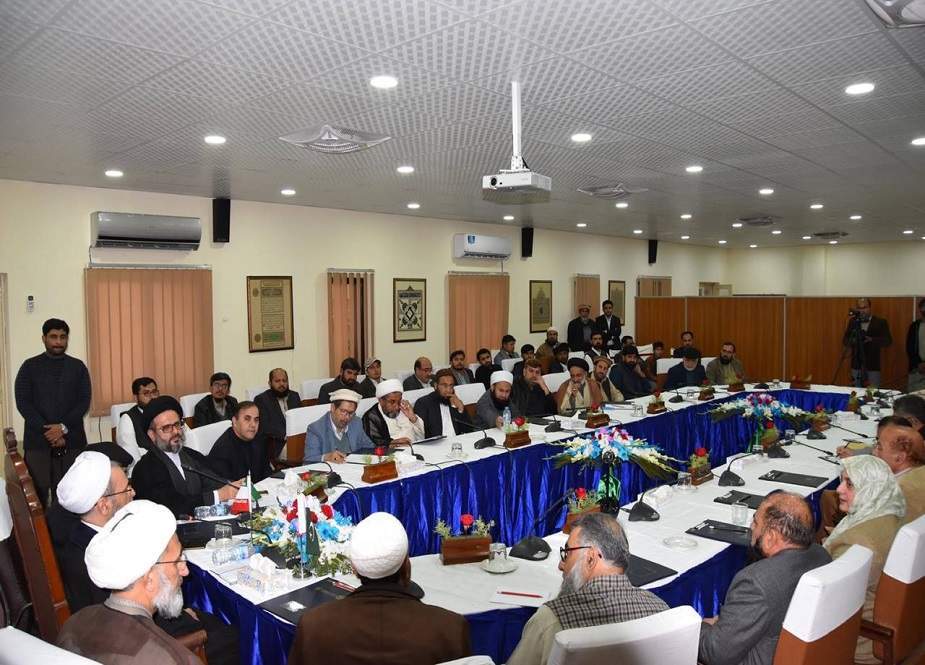 آیت اللہ اعرافی کی اسلامی نظریاتی کونسل کے دفتر آمد، شرکاء سے تفصیلی گفتگو