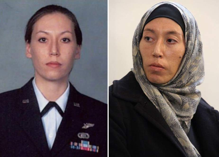 The photos allegedly show US Air Force intelligence specialist Monica Elfriede Witt.