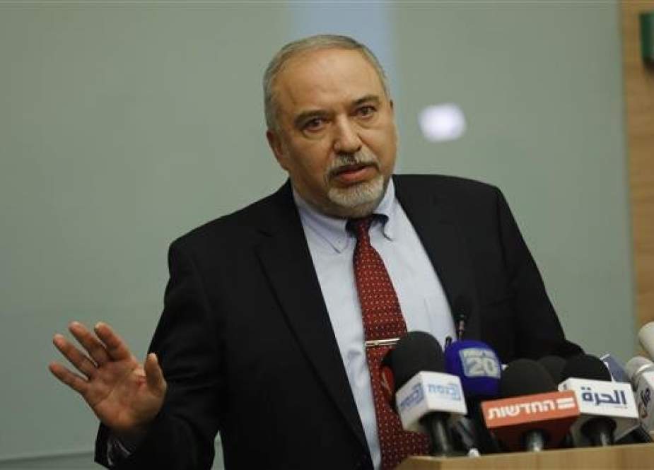 The undated photo shows former Israeli Minister for Military Affairs Avigdor Lieberman. (By AFP)