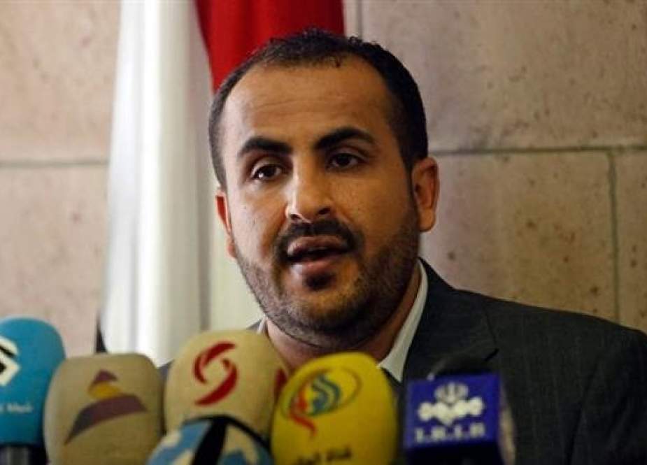 The file photo shows the spokesman for Yemen’s Houthi Ansarullah movement, Mohammed Abdul-Salam.