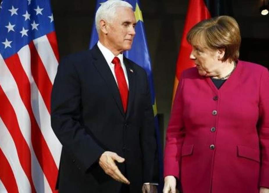 German Chancellor Angela Merkel and United States Vice President Mike Pence.jpg