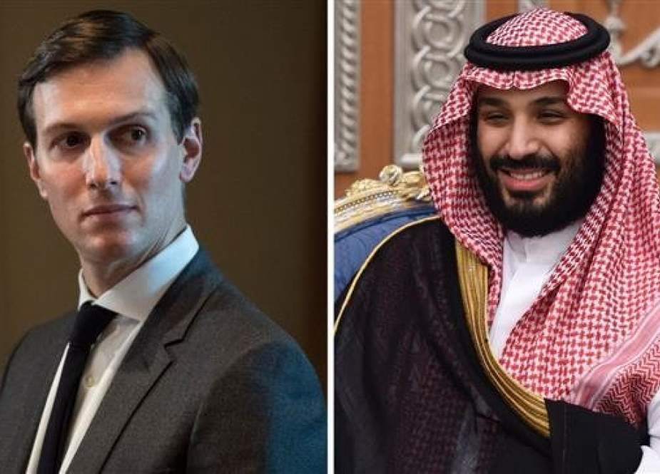 The combo photo shows Saudi Crown Prince Mohammed bin Salman (R) and Jared Kushner, US President Donald Trump’s son-in-law and senior adviser.