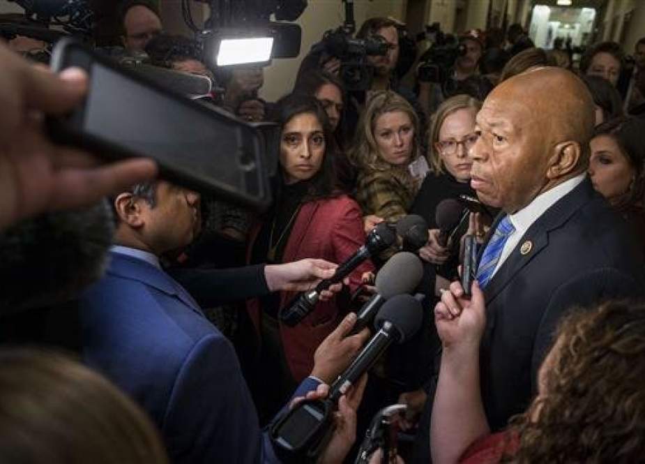 US Representative Elijah Cummings speaks to members of the press on Capitol Hill on November 28, 2018 in Washington, DC. (AFP photo)