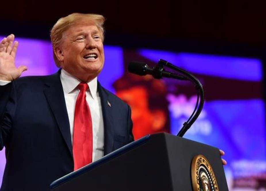 US President Donald Trump speaks during the annual Conservative Political Action Conference (CPAC) in National Harbor, Maryland, on March 2, 2019. (Photo by AFP)