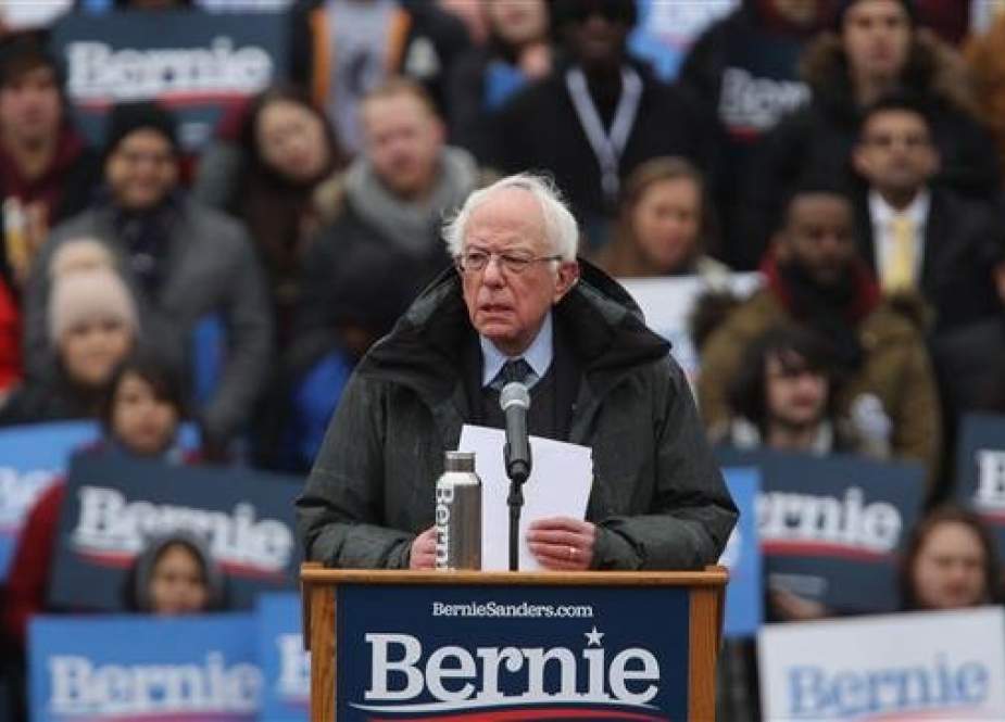 Democratic Presidential candidate US Sen. Bernie Sanders speaks to supporters at Brooklyn College on March 02, 2019 in the Brooklyn borough of New York City. (Photo by AFP)