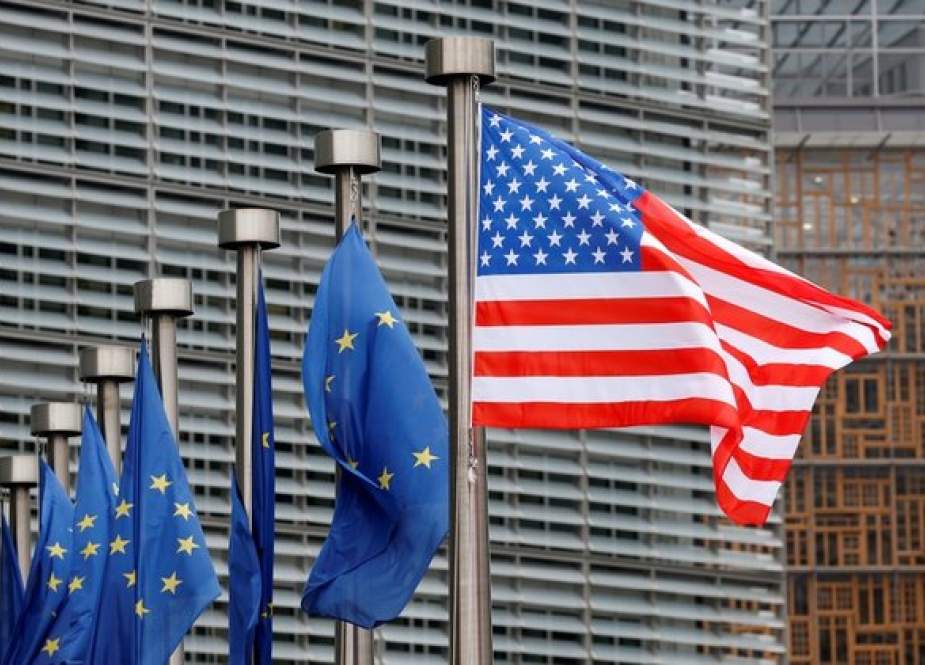 US and European Union flags are pictured at the European Commission headquarters in Brussels, Belgium, February 20, 2017. (Photo by Reuters)