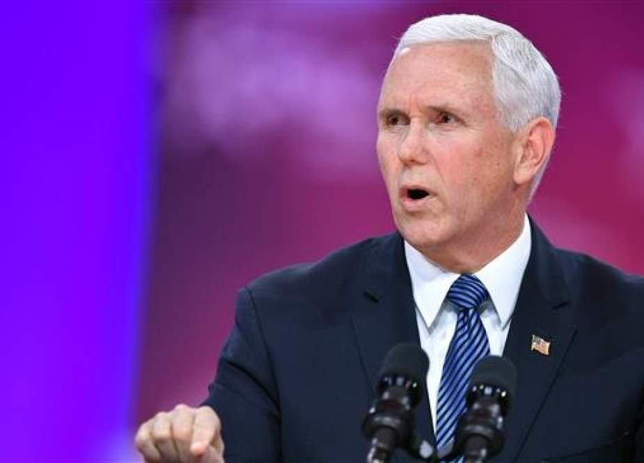 US Vice President Mike Pence speaks during the annual Conservative Political Action Conference (CPAC) in National Harbor, Maryland, on March 1, 2019. (AFP photo)