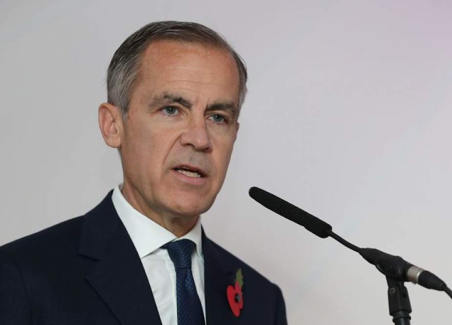 The Governor of the Bank of England, Mark Carney, speaks during a press conference at the Science Museum in London on November 2, 2018.