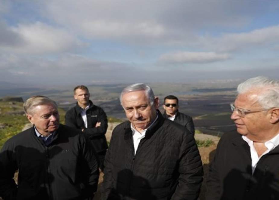 Netanyahu di Dataran Golan (AP)