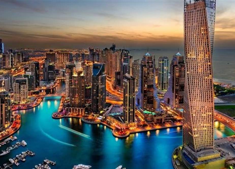 Undated photo of the skyscrapers of Dubai, the United Arab Emirates