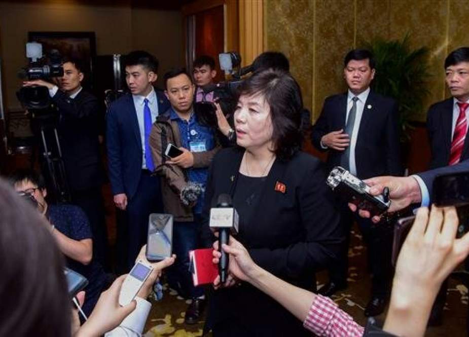 North Korean Vice-Minister of Foreign Affairs Choe Son Hui at Melia hotel in Hanoi,Vietnam.jpg