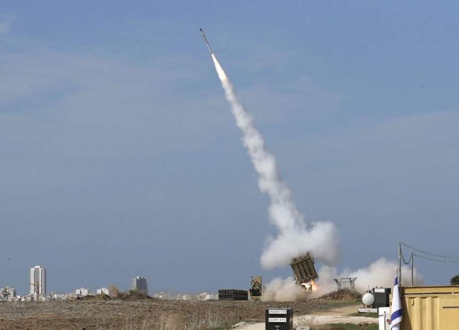 An Iron Dome missile battery in central Israel (file photo)