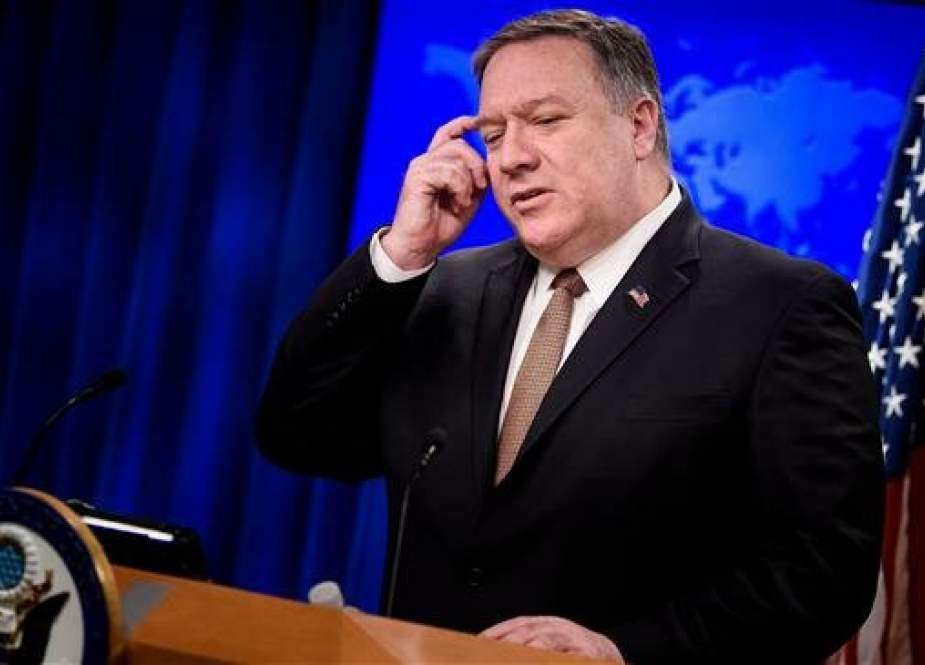 US Secretary of State Mike Pompeo speaks to reporters at the State Department in Washington.jpg
