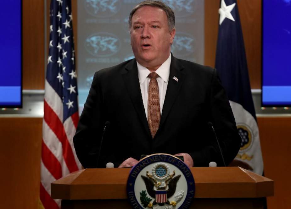 US Secretary of State Mike Pompeo answers questions at the US State Department March 15, 2019 in Washington, DC.