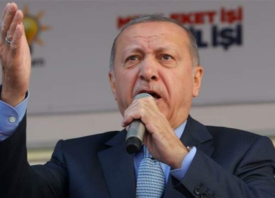 Turkish President Recep Tayyip Erdogan delivers a speech at a rally in the capital Ankara, Turkey.jpg