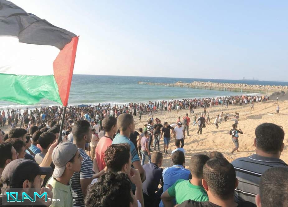 جماهير غفيرة تشارك في الحراك البحري الـ25 شمال قطاع غزة