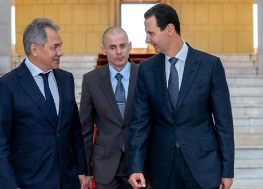 President Bashar al-Assad received Russian Defense Minister Sergei Shoigu.jpg