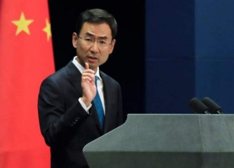Chinese Foreign Ministry spokesman Geng Shuang (photo by AP)