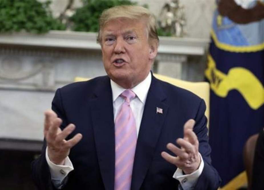 US President Donald Trump speaks at the White House in Washington, DC, on April 9, 2019. (Photo by AP)