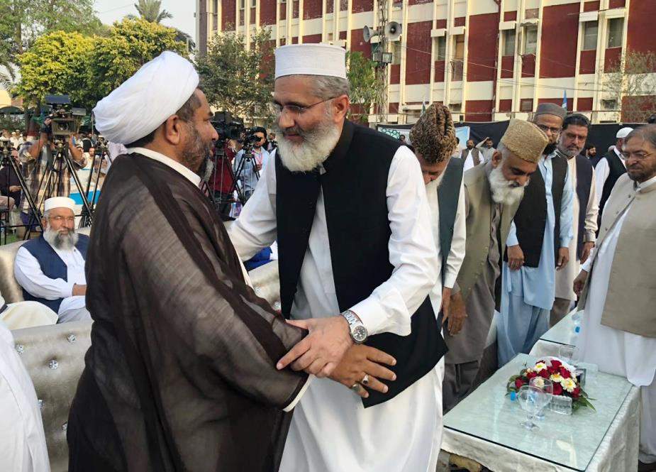 سراج الحق کو امیر جماعت اسلامی بننے پر علامہ ساجد نقوی کی مبارکباد