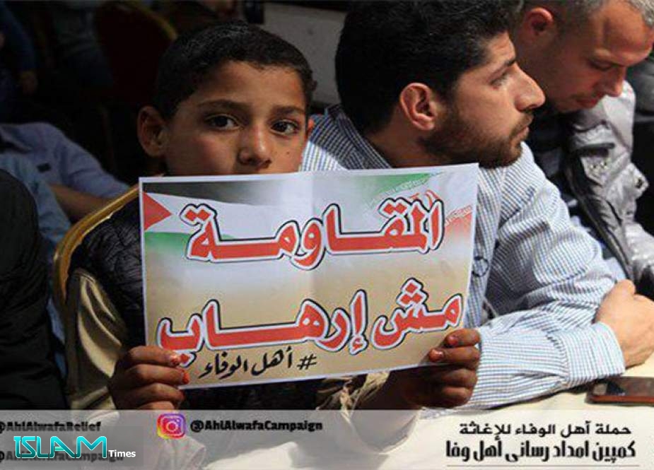 أهالي غزة يتضامنون مع الشعب الايراني