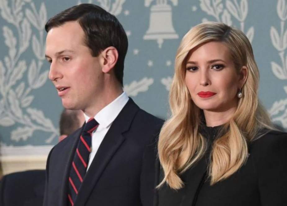 In this AFP file photo taken on February 05, 2019, senior advisor to the president Ivanka Trump (R) and husband senior advisor to the president Jared Kushner arrive to attend the State of the Union address at the US Capitol in Washington, DC.