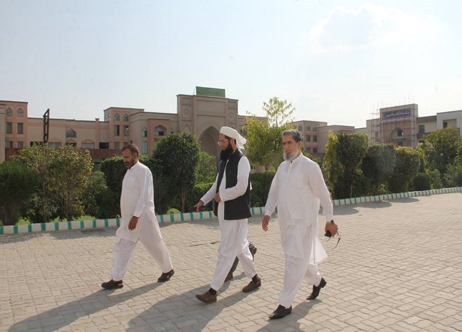 لاہور، اہل سنت عالم مولانا عمران بشیر کی جامعہ عروۃالوثقی میں آمد اور علامہ جواد نقوی سے ملاقات کی تصاویر