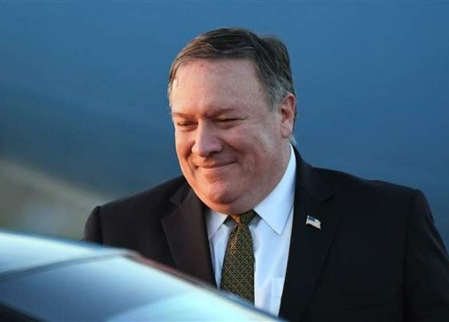 US Secretary of State Mike Pompeo arrives at Osan Air Base in Pyeongtaek on October 7, 2018 after his Pyongyang trip. (AFP photo)