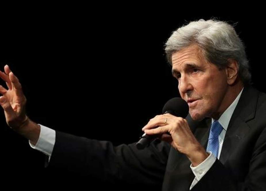 Former US Secretary of State John Kerry speaks during a Commonwealth Club of California event in San Francisco California, on September 13, 2019. (AFP photo)