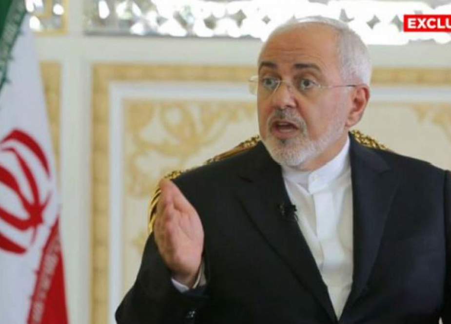 Iranian Foreign Minister Mohammad Javad Zarif during interview with Euronews