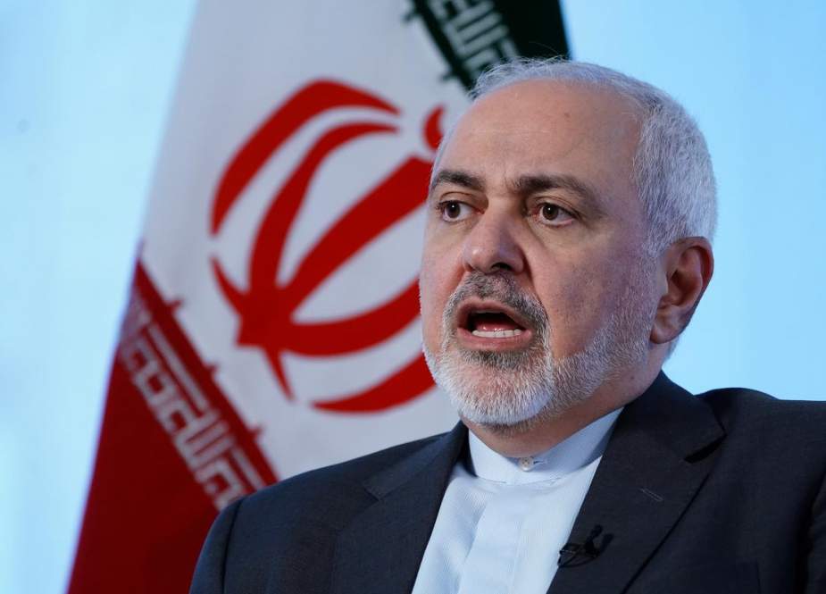 Iranian Foreign Minister Mohammad Javad Zarif sits for an interview with Reuters in New York on April 24, 2019. (Photo by Reuters)