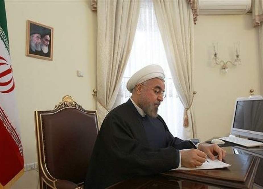 A file photo of Iranian President Hassan Rouhani