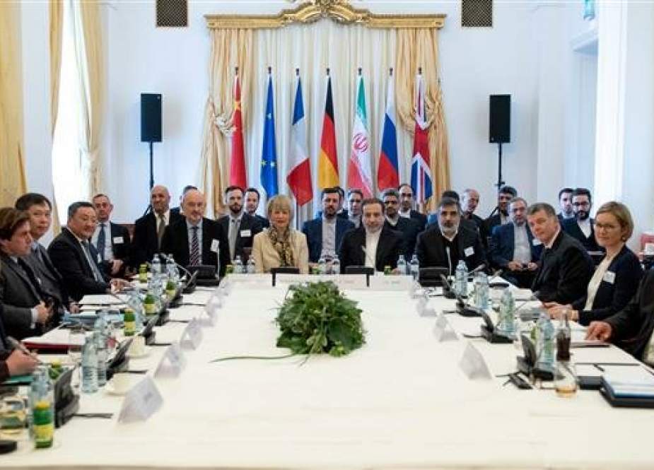 This file photo shows a meeting of the Joint Commission of the Joint Comprehensive Plan of Action (JCPOA), in Vienna, Austria, on March 6, 2019. (By AFP)