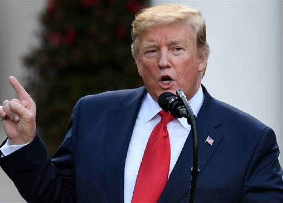 US President Donald Trump speaks in the Rose Garden of the White House in Washington, DC, on May 6, 2019. (AFP photo)