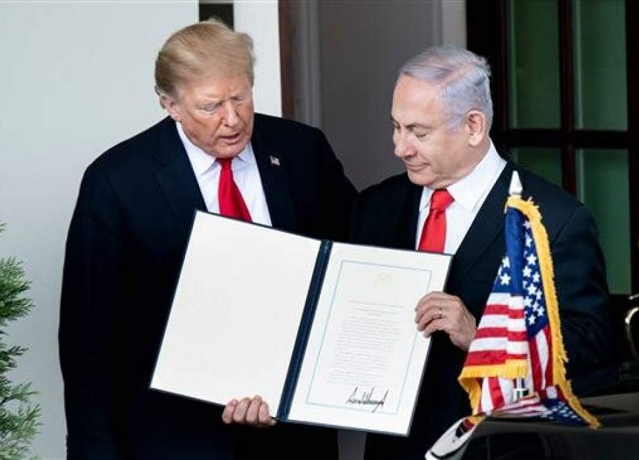 US President Donald Trump (L) and Israel