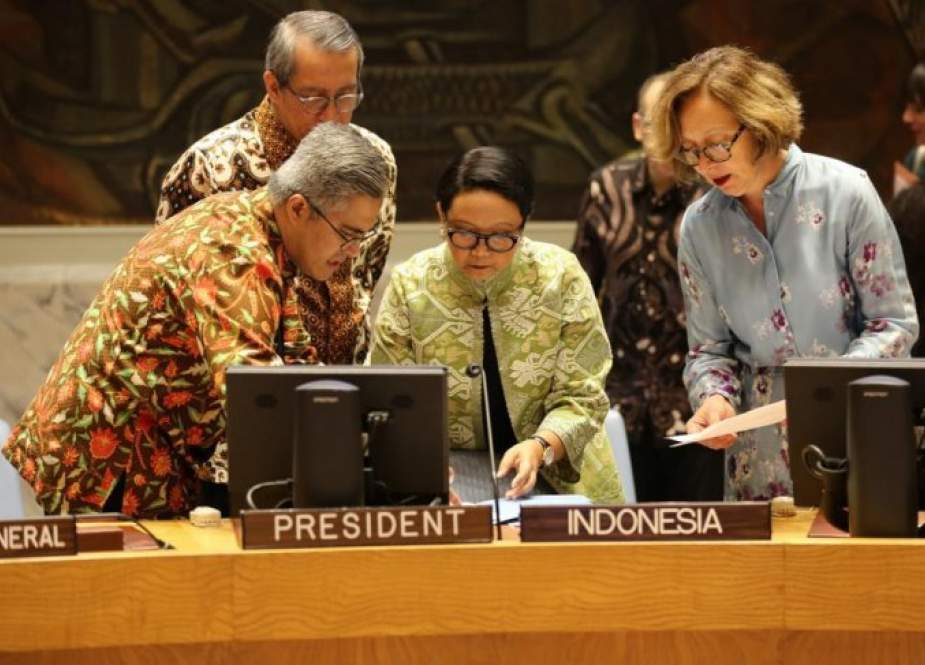 Menteri Luar Negeri RI Retno Marsudi memimpin pertemuan Dewan Keamanan Perserikatan Bangsa-Bangsa (DK PBB) di Markas Besar PBB, New York, Amerika Serikat.jpg