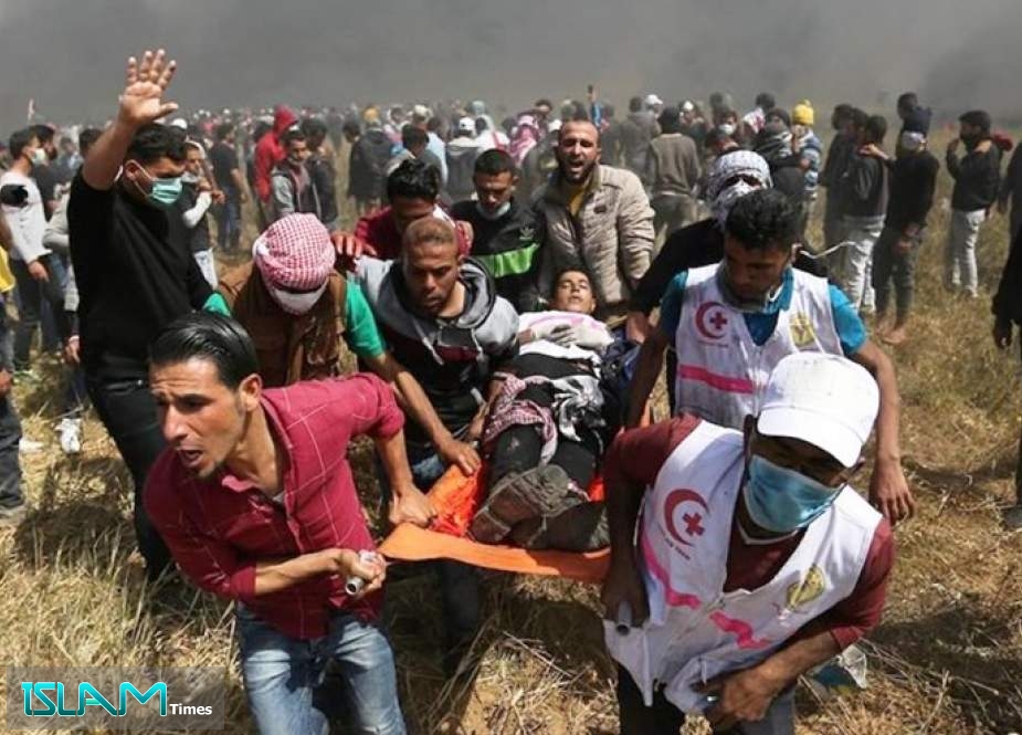 16 إصابة خلال مسيرة العودة شرق غزة