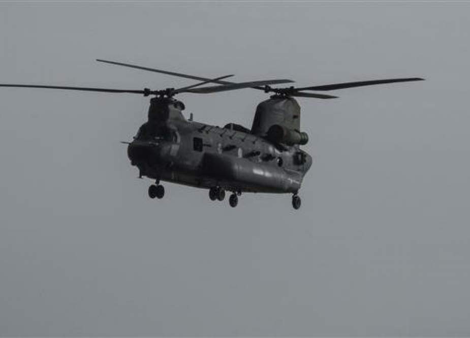 An AFP file photo of a US Chinook helicopter