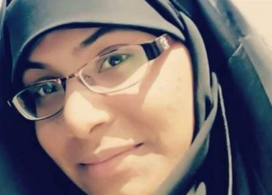 Imprisoned female Bahraini political dissident Zakia al-Barbouri (Photo via Twitter)
