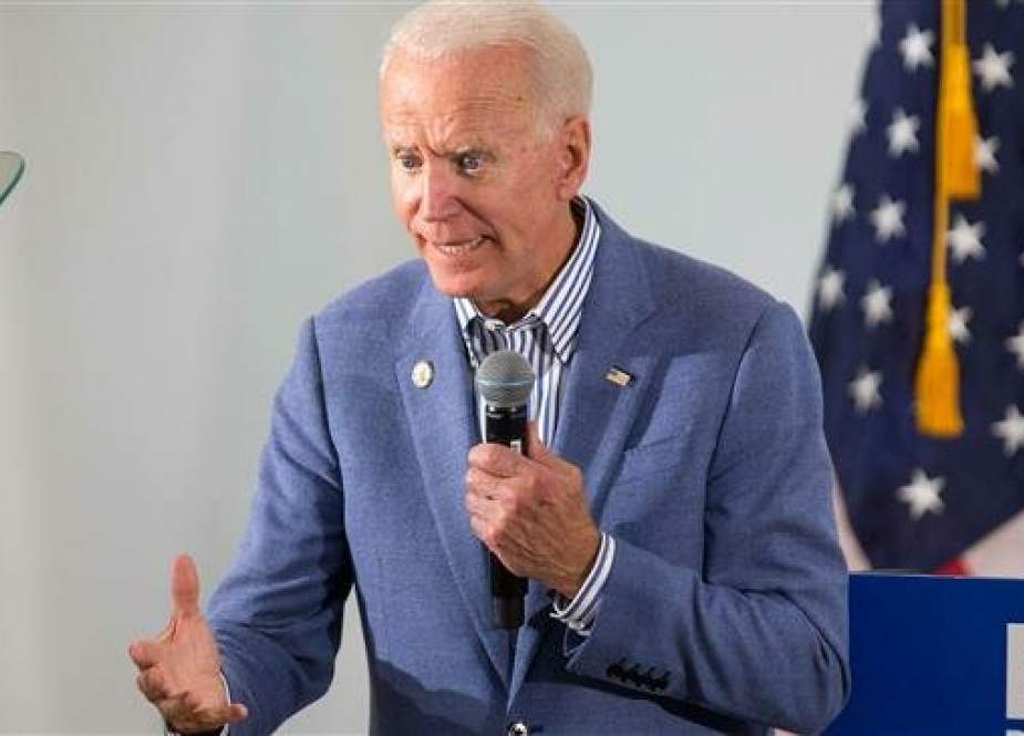 Former US Vice President and Democratic presidential candidate Joe Biden holds a campaign event at the IBEW Local 490 on June 4, 2019 in Concord, New Hampshire. (AFP photo)