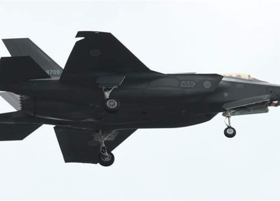 This file photo taken on October 14, 2018 shows an F-35A fighter aircraft (Photo by AFP).