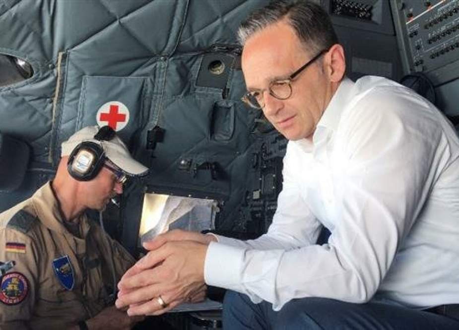German Foreign Minister Heiko Maas sits in the C-160 Transall military plane.jpg