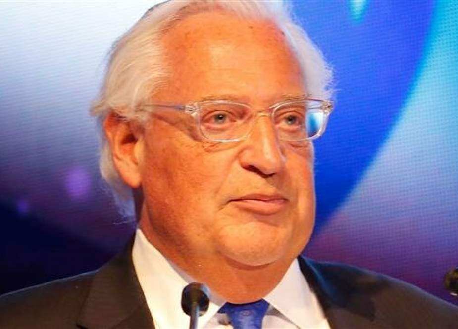 US Ambassador David Friedman attended an event marking one year since the US embassy moved to Jerusalem al-Quds on May 14, 2019. (Photo by AFP)