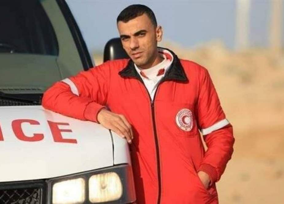 Late Palestinian paramedic Mohammed Subhi al-Judeili (Photo by Palestine al-Aan news agency)
