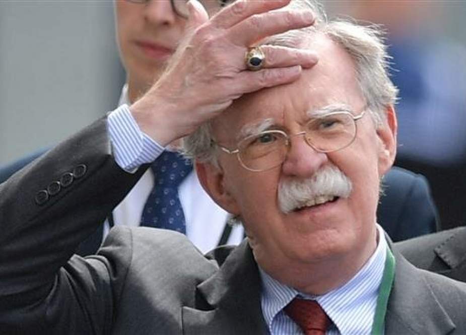 US National Security Adviser John Bolton at an event in Portsmouth, England, on June 5, 2019. (Photo by AFP)