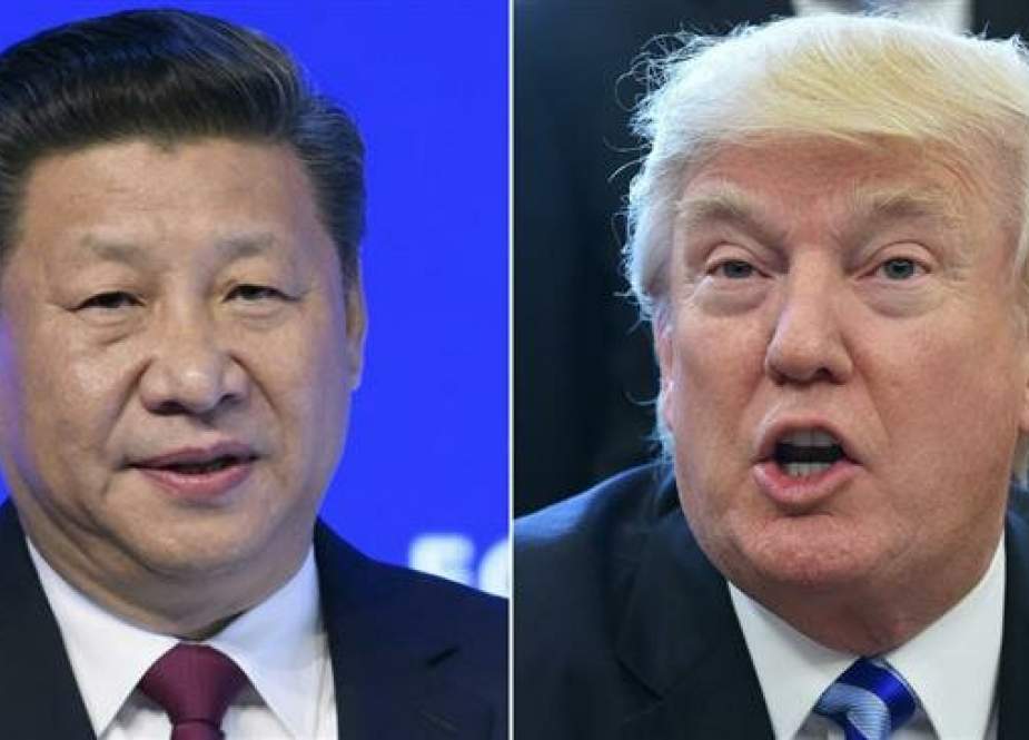 US President Donald Trump (right) and Chinese President Xi Jinping