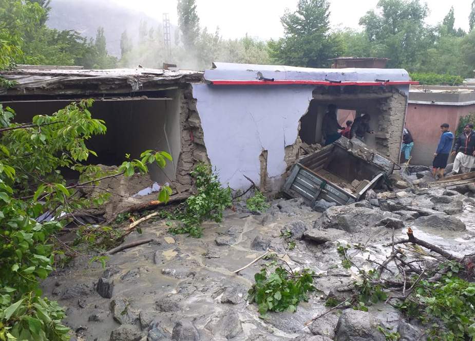گلگت بلتستان میں طوفانی بارشیں اور سیلاب، 2 افراد جاں بحق، درجنوں مکانات تباہ