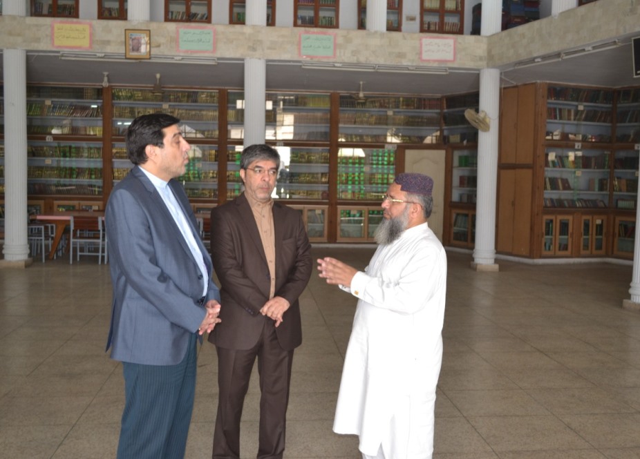 لاہور میں ایران کے قونصل جنرل محمد رضا ناظری کا جامعہ نعیمیہ کا دورہ
