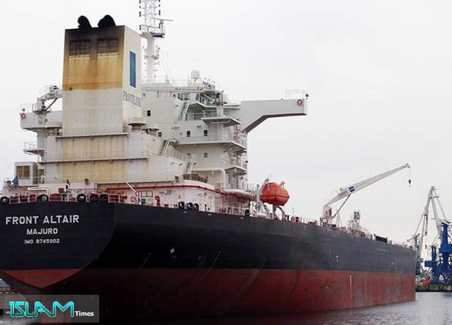 ناقلة النفط النرويجية ‘‘فرونت ألتير‘‘ تغادر المياه الإيرانية